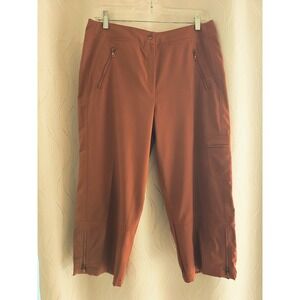 Tail Tech Performance Women 8 Copper Crop Cargo Hiking Golf Pants Zipper Pockets